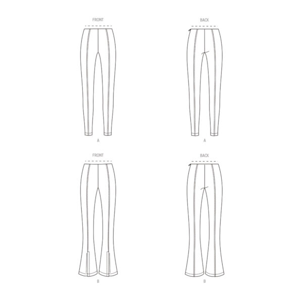 Butterick Schnittmuster - B6963 - schmale Damenhose, Leggings – Bild 6