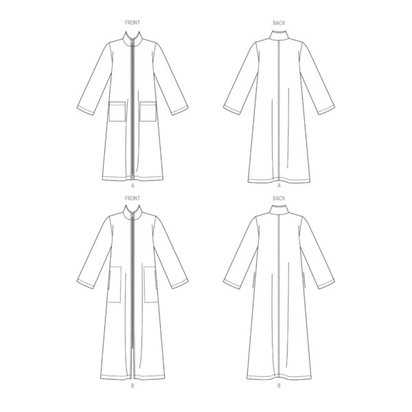 Butterick Schnittmuster - B6967 - Bademantel, Morgenmantel für die Dame – Bild 6