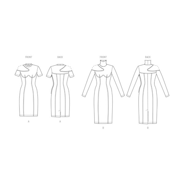 Vogue Schnittmuster V1969 - Kleid mit extravagantem Ausschnitt – Bild 9