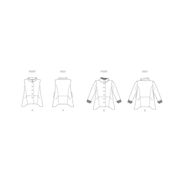 Vogue Schnittmuster V1970 - leichte Damenjacke, Weste – Bild 9
