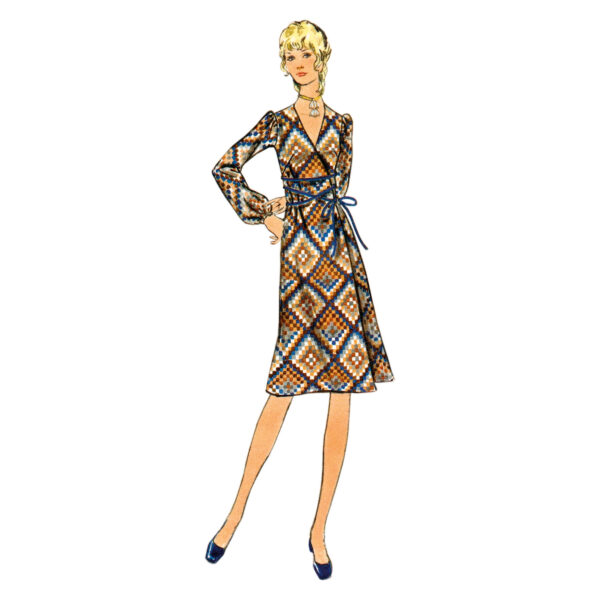 Butterick Schnittmuster - B6958 - Retro - Kleid, Hose im Stil der 70er Jahre – Bild 2