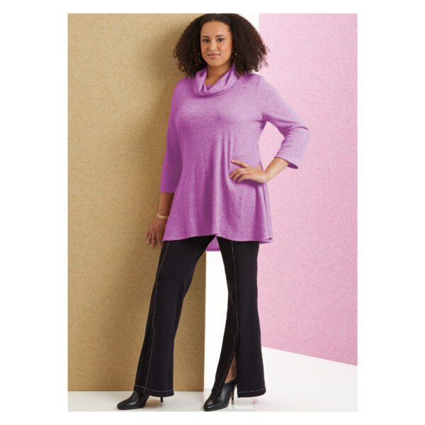 Butterick Schnittmuster - B6962 - Bluse, Shirt mit leichtem Rollkragen - starke Größen – Bild 2