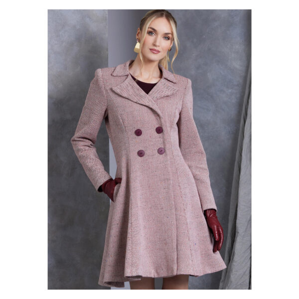 Vogue Schnittmuster V1971 - eleganter Damenmantel mit Reverskragen – Bild 2