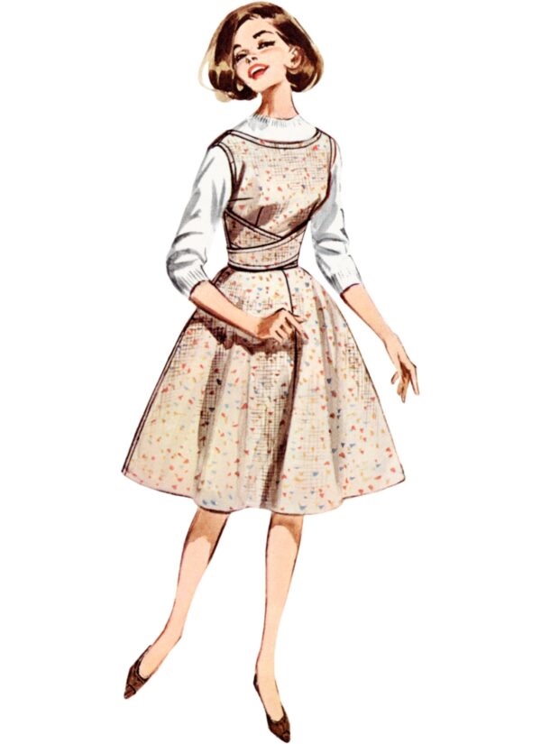 Butterick Schnittmuster - B6955 - Retro - Kleid im Stil der 60er Jahre – Bild 3