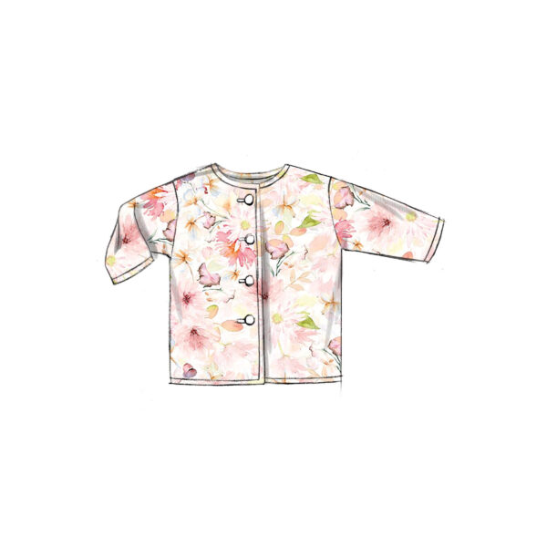 Butterick Schnittmuster - B6970 - Kombination Baby - Jacke, Latzhose, Kleidchen, Mützen, usw. – Bild 2