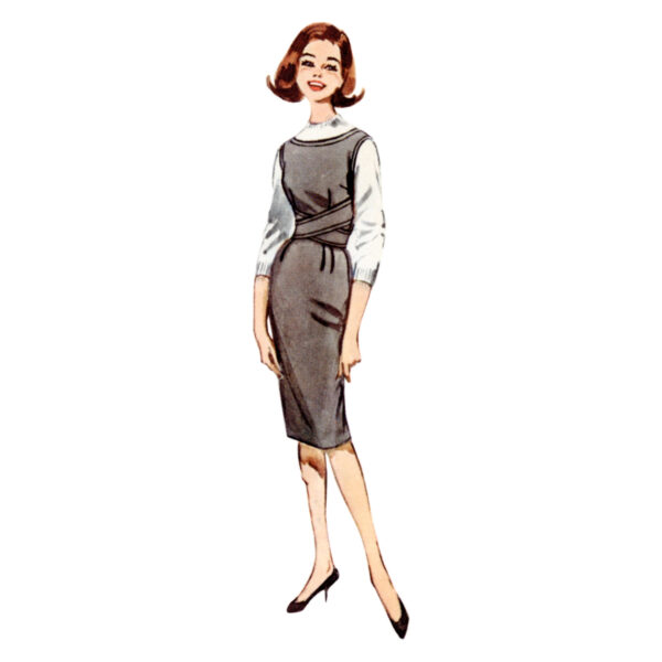 Butterick Schnittmuster - B6955 - Retro - Kleid im Stil der 60er Jahre – Bild 4