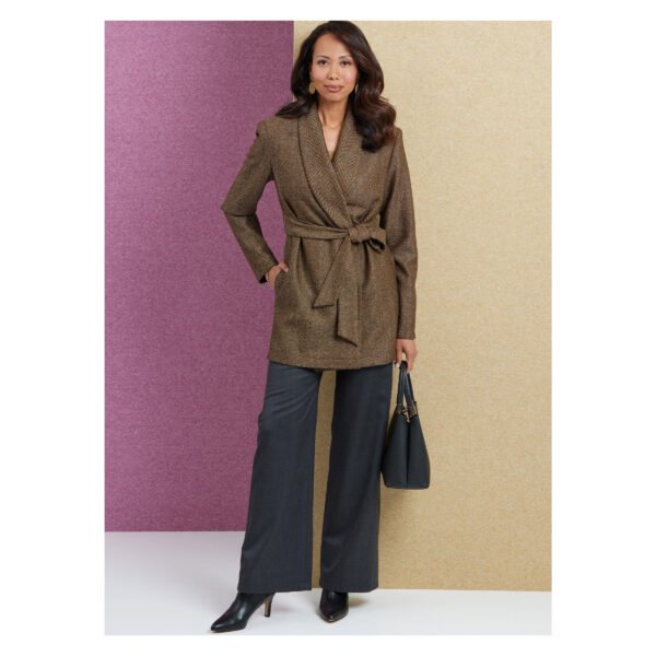 Butterick Schnittmuster - B6965 - Damenmantel, Damenjacke mit Bindegürtel – Bild 4