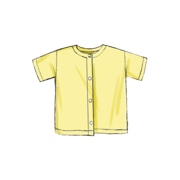 Butterick Schnittmuster - B6968 - Kombination - Babysack, Babystrampler Schuhe , Mütze usw. – Bild 5