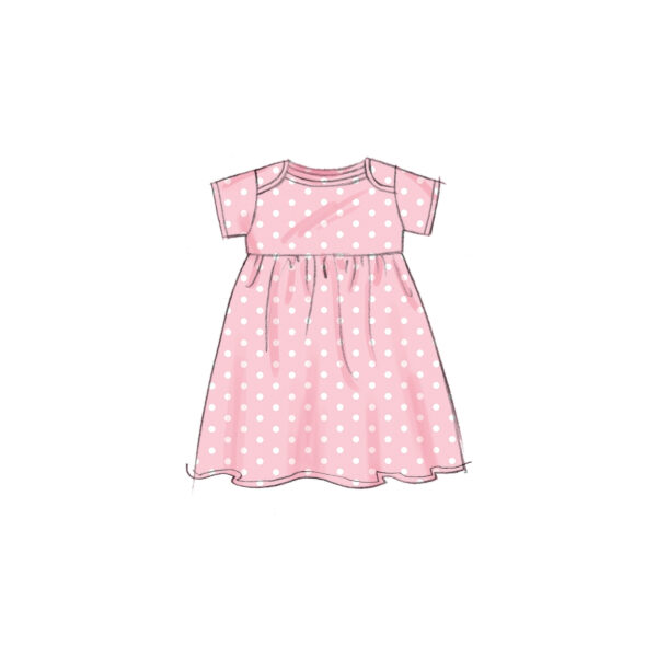 Butterick Schnittmuster - B6970 - Kombination Baby - Jacke, Latzhose, Kleidchen, Mützen, usw. – Bild 5
