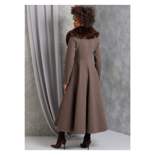 Vogue Schnittmuster V1971 - eleganter Damenmantel mit Reverskragen – Bild 6
