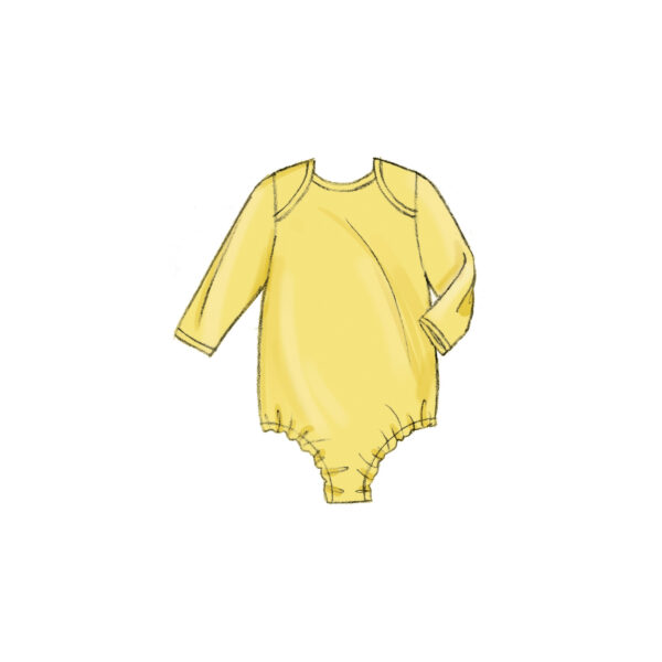 Butterick Schnittmuster - B6970 - Kombination Baby - Jacke, Latzhose, Kleidchen, Mützen, usw. – Bild 6