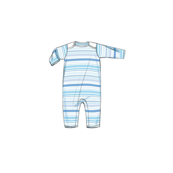 Butterick Schnittmuster - B6970 - Kombination Baby - Jacke, Latzhose, Kleidchen, Mützen, usw. – Bild 7