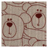 RP - French Terry, Baumwolljersey, Sweet Bears, Bären, Swafing, Beige / Bordeaux – Bild 2