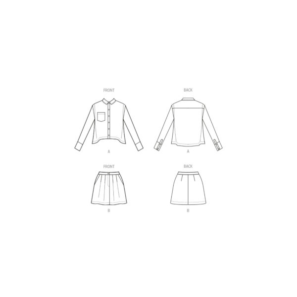 McCalls Schnittmuster M8410 - Minirock und kurze Jacke für Damen – Bild 6