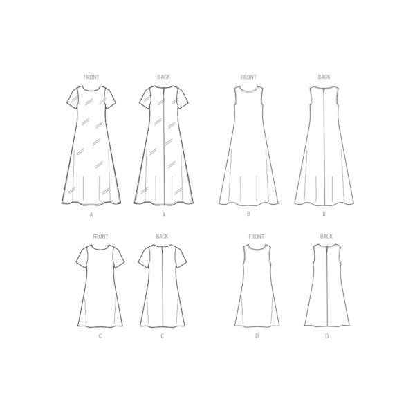 McCalls Schnittmuster M8418 - sommerliches, schlichtes Kleid für junge Mädchen – Bild 7