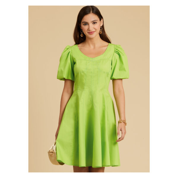 McCalls Schnittmuster M8405 - sommerliches Kleid mit weit beschwingtem Rock – Bild 2