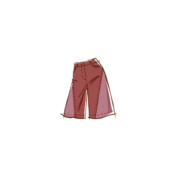 McCalls Schnittmuster M8408 - Damenhose mit weitem Bein – Bild 3