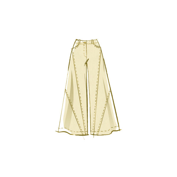 McCalls Schnittmuster M8408 - Damenhose mit weitem Bein – Bild 4
