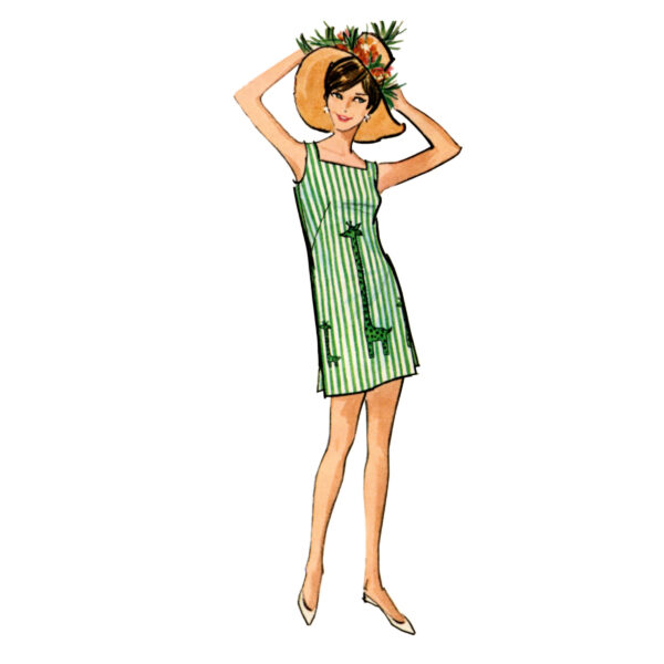 McCalls Schnittmuster M8402 - Vintage , Strandkleid, im 60er Jahre Stil – Bild 5