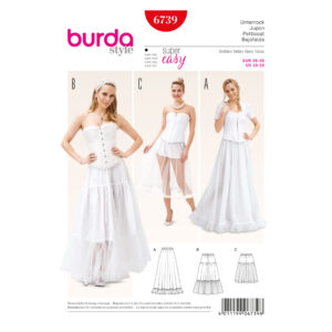 Burda Style Schnittmuster - Rock - Unterrock mit Gummidurchzug - Nr. 6739