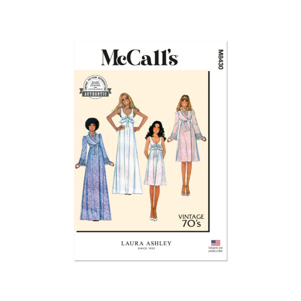 McCalls Schnittmuster M8430 - Nachtwäsche für Damen