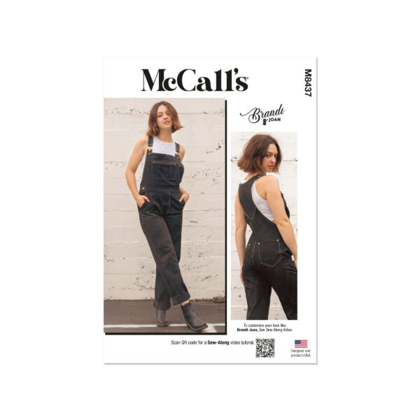McCalls Schnittmuster M8437 - Latzhose, Latzjeans