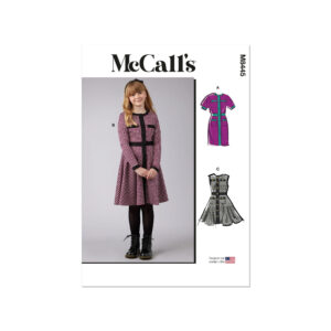 McCalls Schnittmuster M8445 - Kleid mit Blenden und Knopfleiste für Teenies