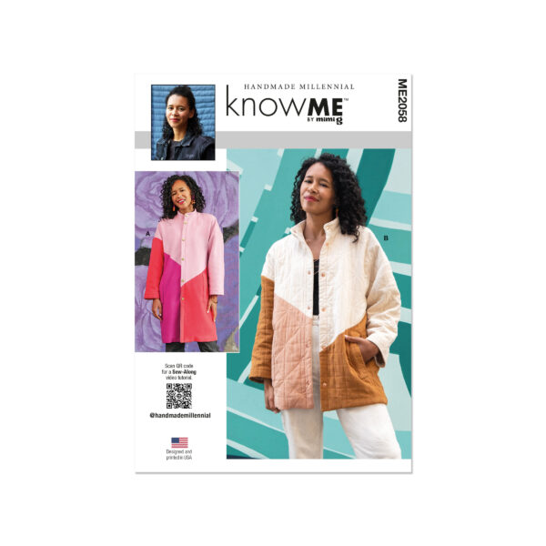 knowME Schnittmuster - ME2058 - Kurzmantel, lange Damenjacke