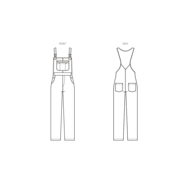 McCalls Schnittmuster M8437 - Latzhose, Latzjeans – Bild 5