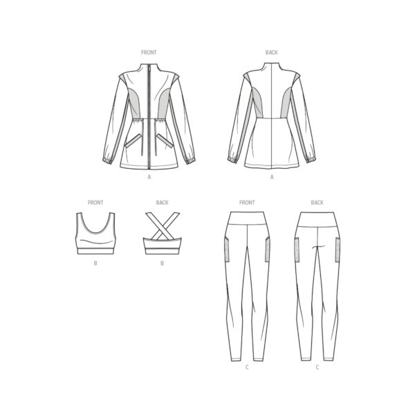 knowME Schnittmuster - ME2051 - sportliche Ensemble und Jacke – Bild 8
