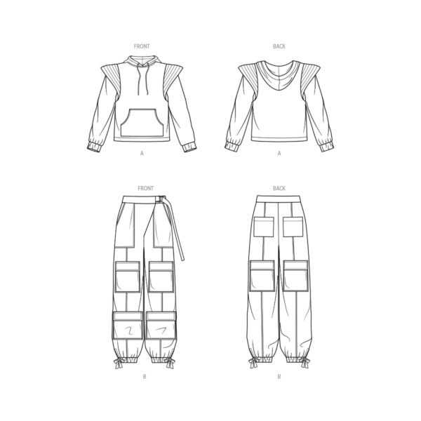 knowME Schnittmuster - ME2054 - Cargohose und Shirt – Bild 6