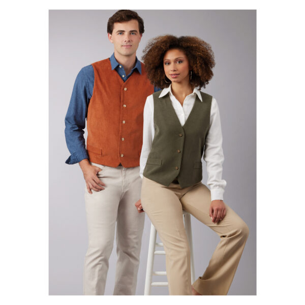 McCalls Schnittmuster M8442 - Westen , Unisex – Bild 2