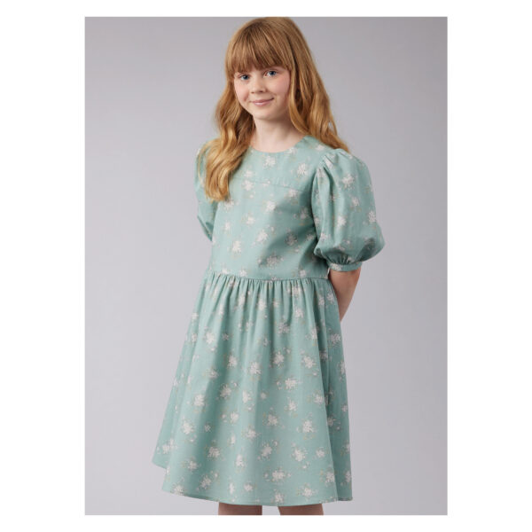 McCalls Schnittmuster M8444 - Kleid mit Volant und großem Kragen, Mädchen – Bild 5