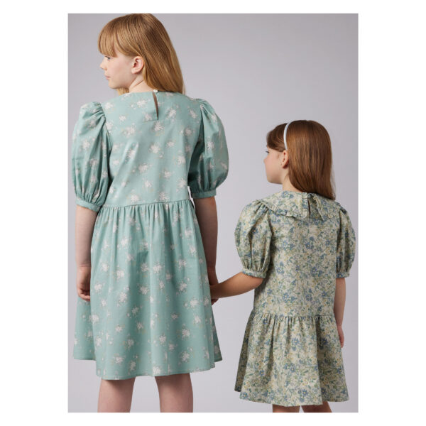 McCalls Schnittmuster M8444 - Kleid mit Volant und großem Kragen, Mädchen – Bild 6