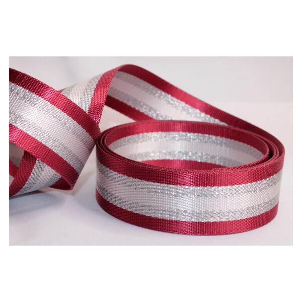 2.15EUR/m, 3m Gurtband, 38mm, doppelseitig mit Lurex, verschiedene Farben – Bild 2