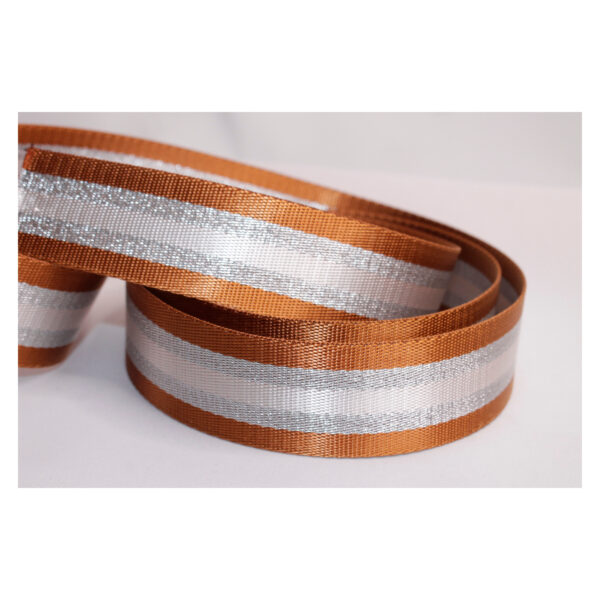 2.15EUR/m, 3m Gurtband, 38mm, doppelseitig mit Lurex, verschiedene Farben – Bild 4