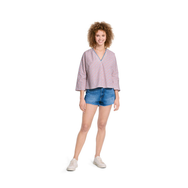 Burda Easy Schnittmuster Nr. 5776 - Bluse - V-Ausschnitt - 3 Varianten – Bild 2