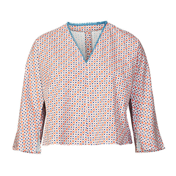 Burda Easy Schnittmuster Nr. 5776 - Bluse - V-Ausschnitt - 3 Varianten – Bild 3