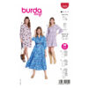 Burda Easy Schnittmuster Nr. 5802 - Kleid - Hemdblusenkleid - 3 Varianten
