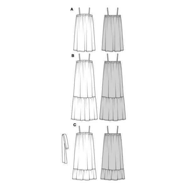 Burda Easy Schnittmuster Nr. 5806 - Kleid - Babydoll-Kleid - 3 Varianten – Bild 9