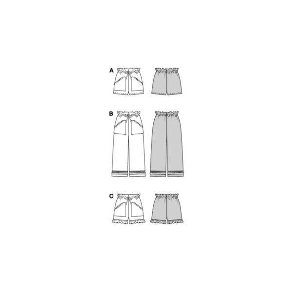 Burda Easy Schnittmuster Nr. 5808 - Hosen - Shorts - Pants – Bild 9
