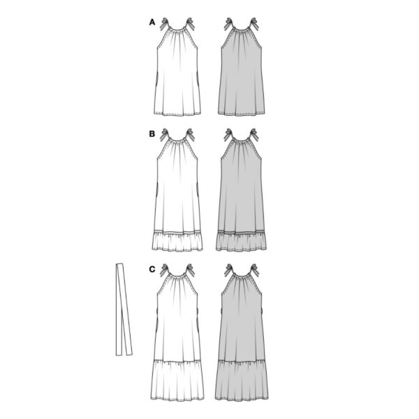 Burda Easy Schnittmuster Nr. 5810 - Kleid - Sommerkleider - Mini - Midi - Maxi – Bild 9