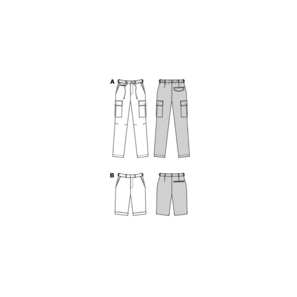 Burda Style Schnittmuster Nr. 5814 - Hose - Shorts - lang - kurz - 2 Varianten – Bild 8
