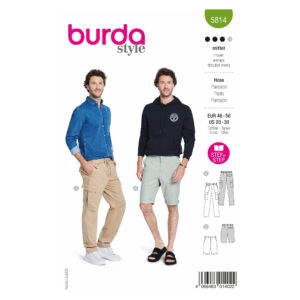 Burda Style Schnittmuster Nr. 5814 - Hose - Shorts - lang - kurz - 2 Varianten