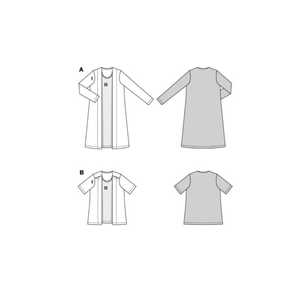 Burda Style Schnittmuster Nr. 5818 - Kleid und Blusen Set mit Zweiteiler-Effekt – Bild 8