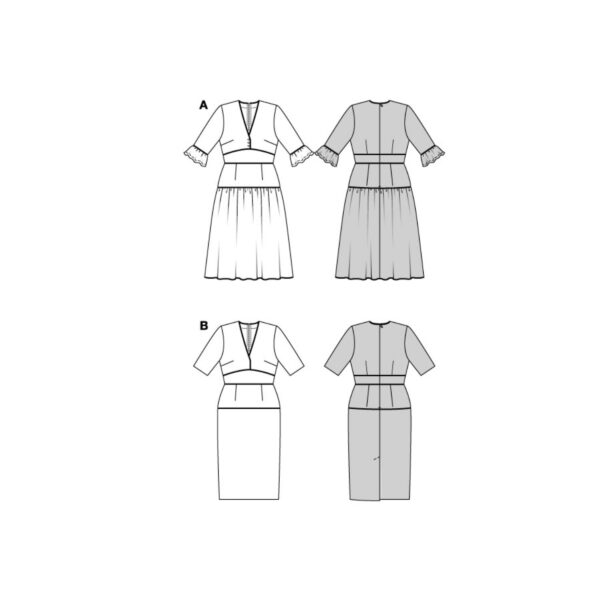 Burda Style Schnittmuster Nr. 5820 - Kleid - mit Boho-Charme - 2 Varianten – Bild 8
