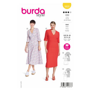 Burda Style Schnittmuster Nr. 5820 - Kleid - mit Boho-Charme - 2 Varianten
