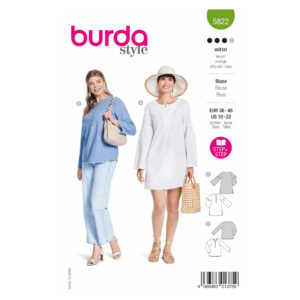 Burda Style Schnittmuster Nr. 5822 - Bluse - Vintage - 70er Jahre - 2 Varianten