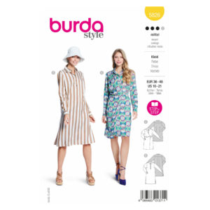 Burda Style Schnittmuster Nr. 5826 - Kleid - Hemdblusenkleid - Wickeleffekt