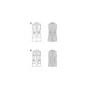 Burda Style Schnittmuster Nr. 5827 - Weste - langgezogenes Revers - 2 Varianten – Bild 8